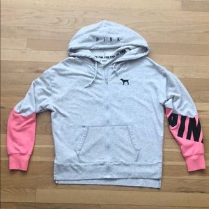 VS - Pink XS Grey Hoodie